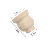 AirAds Dollhouse 1:12 Miniature Furniture Legs Bookcase Hutch Legs Unfinished Wood (Set 4pcs) Air-Ads Supplies