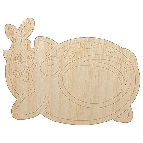 Fascinating Whale Shark with Open Mouth Unfinished Wood Shape Piece Cutout for DIY Craft Projects - 1/8 Inch Thick - 6.25 Inch Size Sniggle Sloth