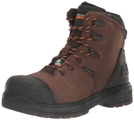 Ariat Men's Turbo Outlaw 6" CSA Waterproof Carbon Toe Work Boot - Rich Brown, 11 Medium ARIAT