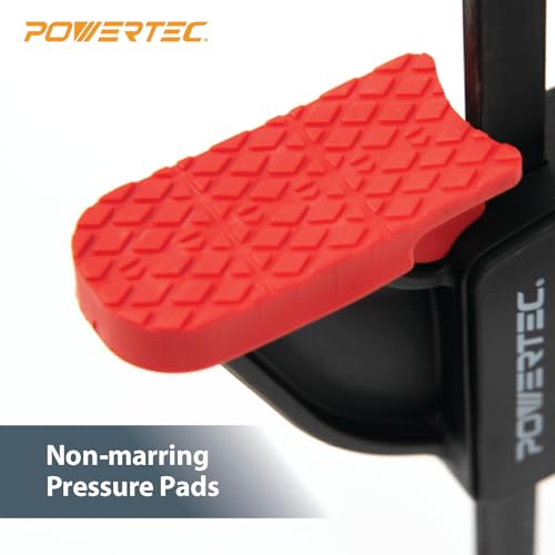 POWERTEC 2 PK Tracksaw Track Guide Rail Clamp, 8-3/4 Inch Quick Release Clamps for Circular Saw Guide Rail System, Woodworking, 71423 POWERTEC