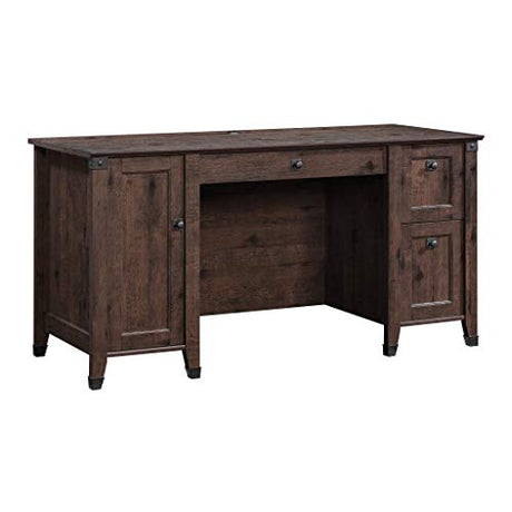 Sauder Carson Forge Computer Desk, Coffee Oak finish Sauder