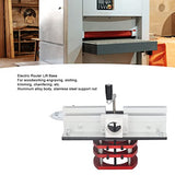 Router Lift with Top Plate, Aluminum Alloy, Universal Type for Woodworking Slotting Trimming Chamfering Table Top (Black) VBESTLIFE
