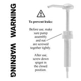 Bar5F Pump Dispensers | Set of 2 White Pumping Caps | Match with 1 Gallon Containers | Leak Proof for Dispensing Shampoo, Hair Conditioner, Lotion, Bar5F