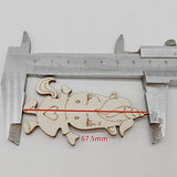 Amosfun 30pcs Wooden Unicorn Shape Wood Discs Slices Unfinished Wooden Cutouts Craft DIY Decoration Amosfun