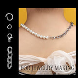 LEOBRO 265PCS Lobster Claw Clasps and Key Rings Kit - Metal Keychains and Key Chains in Assorted Sizes for Keys, Crafts, and Lanyards LEOBRO