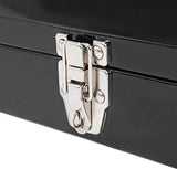 Torin ATB102B 16" Hip Roof Style Portable Steel Tool Box with Metal Latch Closure, Black Torin