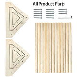 CooShou 3 Pack Chick Perch Chick Toys Chick Wooden Roosting Bar Chick Jungle Gym Perch Stand for Chicken Brooder, Coop Baby Chicks CooShou