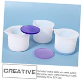 MAGICLULU 6pcs 50ml Silicone Measuring Cup Laundry Detergent Measuring Cup Resin Tools Resin Measuring Cups DIY Material Epoxy Resin Supplies MAGICLULU