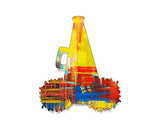 Unfinished Wood for Crafts - Megaphone with Pom Poms - Large & Small - Pick Size - Unfinished Wood Cutout Shapes Sports Cheerleader Cheer Leading WoodArtSupply