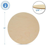 Wood Circles 18 inch, 1/4 Inch Thick, Birch Plywood Discs, Pack of 5 Unfinished Wood Circles for Crafts, Wood Rounds by Woodpeckers Woodpeckers
