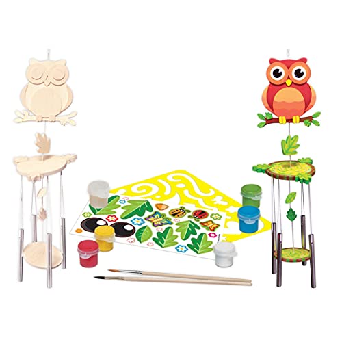 Works of Ahhh Craft Set - Sloth Wind Chime Classic Wood Paint Kit Works of Ahhh...