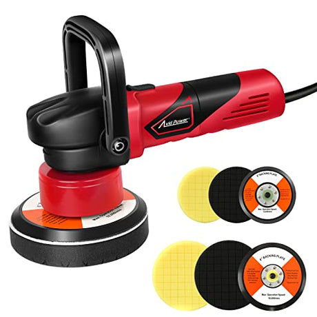 AVID POWER Buffer Polisher, 5-inch/6-inch Dual Action/DA Polisher for Car Detailing, Random Orbital Car Buffer Polisher Waxer Kit with 6 Variable AVID POWER