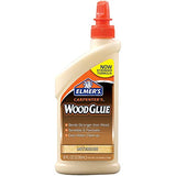 Elmer's E7010 Carpenter's Wood Glue, Interior, 8 Ounces , Tan Elmer's