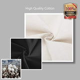 TOPDesign 1 | 3 | 6 | 30 Pack Stylish Canvas Tote Bag with an External Pocket, Top Zipper Closure, Daily Essentials (Black/Natural Pack of 1) TOPDesign