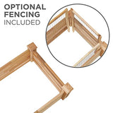 Jumbl Raised Canadian Cedar Garden Bed | Elevated Wood Planter for Growing Fresh Herbs, Vegetables, Flowers, Succulents & Other Plants at Home | Jumbl