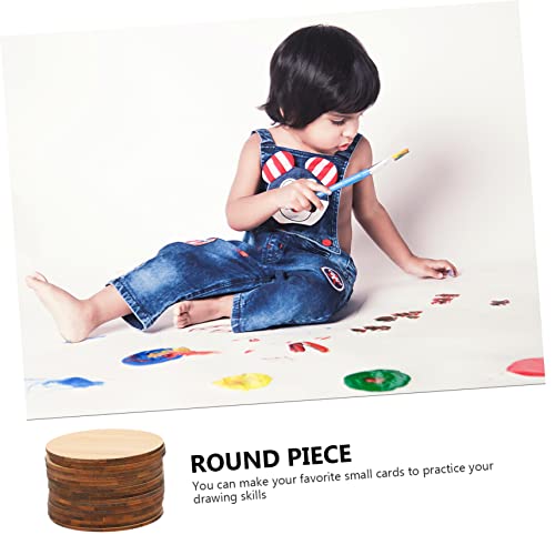 CIMAXIC 20pcs Round Bamboo Wood Circles for Crafting Wood Slices for  Painting Wooden Cutouts to Paint Round Wood Wooden Crafts Paint Durable