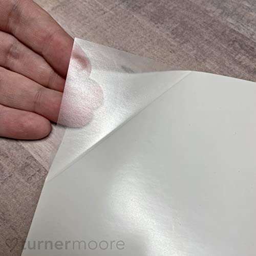 Glossy Clear Laminate Permanent Adhesive Vinyl Roll (12 by 15FT) for  Sticker Decals, Craft, Signs, Scrapbooking, Labels by Turner Moore 