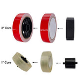 Tape Dispenser, Heat Press Tape Dispenser, Desk Heat Tape Dispenser 6.3 x 2.5 x 3.4 Inch, Holder Fits 1" and 3" Core (Black) AWEI AZHI