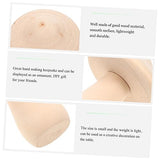 Yardwe 10pcs Wooden Mushroom Paint on peg Doll Wooden peg Mini Mushroom Model Centerpiece Table Decorations Wood Mushroom Figures Unfinished Wood Yardwe