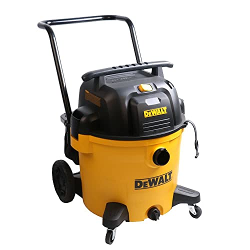 DeWALT 14 Gallon Poly Wet/Dry Vacuum, 6 Horse Power 120V for Jobsite /Industry, Yellow ,DXV14P - WoodArtSupply