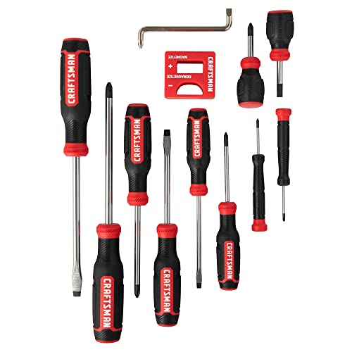 CRAFTSMAN Screwdriver Set, Bi-material, 12 Piece (CMHT65071N) Craftsman