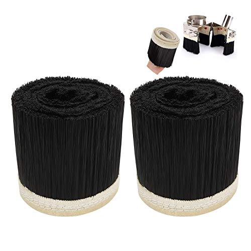 2 PCS 100mm Dust Shoe Brush, 1M Length CNC Vacuum Brush, Vacuum Cleaner Engraving Machine Dust Cover for CNC Router Spindle Motor HNBun
