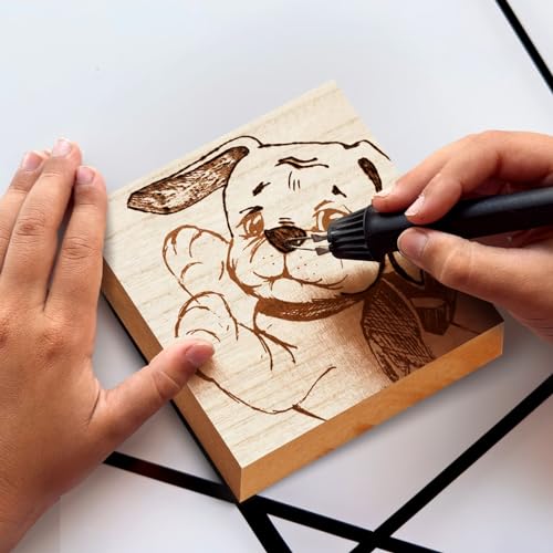 Unfinished MDF Wood Squares for Crafts, Wooden Blocks, 1 Inch Thick (6x6 in, 4 Pack) Bright Creations