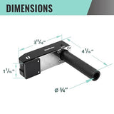 DuBois 51057 MFT Style Hold Down Hold Fast Clamps Woodworking Set, 3/4" (19mm) Bench Dog Hole, Aluminum Quick Clamp and Release, 2 PK DUBOIS