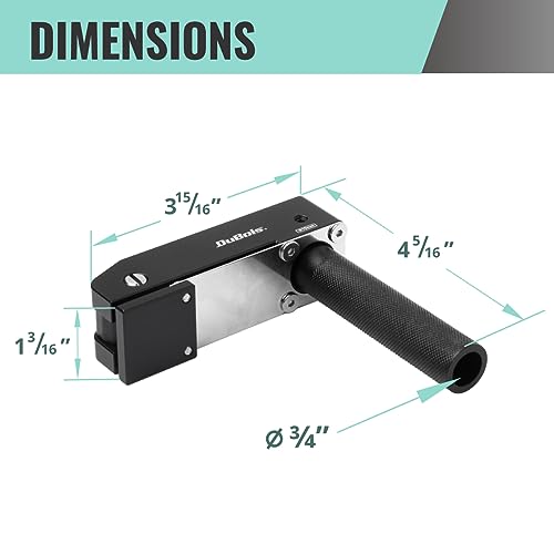 DuBois 51057 MFT Style Hold Down Hold Fast Clamps Woodworking Set, 3/4" (19mm) Bench Dog Hole, Aluminum Quick Clamp and Release, 2 PK - WoodArtSupply