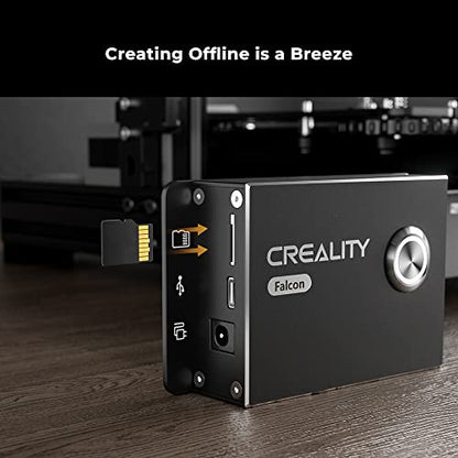 Creality 3D Printer 10W Upgraded Falcon Laser Engraver Module Kit, Easy to Install, One-Key Control, Improved Compatibility for Ender 3 Series,