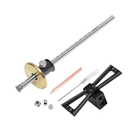 YOSELIN Dovetail Jig Wheel Marking Gauge Tool Set, 1 Bearing Wheel Cutter for Soft Wood, 1 Locked Wheel Cutter for Hardwood,1 Screwdriver,1 YOSELIN