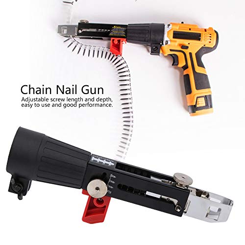 Sonew Automatic Chain Nail Gun Electric Drill Cordless Nailer Kit Screw Tightening Equipment Woodworking Tool Sonew