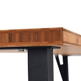 Goplus 65" Bamboo Top Work Bench, Heavy-Duty Steel Garage Workbench Triangle Reinforcement Work Table Hardwood Workstation, Easy Assembly Goplus