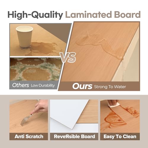 HOMEDANT House 5 Tier 24.4" W Laminated Metal Shelving Unit Adjustable Storage Utility Rack Heavy Duty Shelves Organization Multipurpose Shelf HOMEDANT