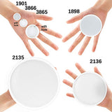 Round Coaster Resin Epoxy Silicone Molds 6-Bundle 2 Disc Circle Tray with Hole Jewelry Casting Necklace Pendant Keychain Charms FUNSHOWCASE