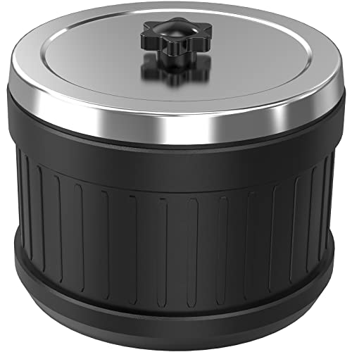 Rock Tumbler Barrel Extral Large Capacity 2.5 Lbs 5 x 4 inch, Rubber Material, with Durable Leak-proof Lid - WoodArtSupply