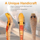 NULYDO Cobra Snake Pen, 100% Handmade Wood Carved Animal Gel Pen, Snake Gift Ideas for Kids Girls Boys Women & Men, Cute Pens School Writing Office NULYDO