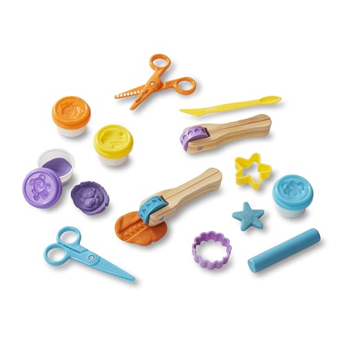 Melissa & Doug Created by Me! Cut, Sculpt, and Roll Modeling Dough Kit With 8 Tools and 4 Colors of Dough - with Stampers, Arts And Crafts For Kids Melissa & Doug