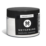 MEYSPRING Dazzling Diamond - White Glitter Mica Powder - Resin Glitter - White Mica Powder for Epoxy Resin - Resin Color - Mica Powder for Lip Gloss MEYSPRING