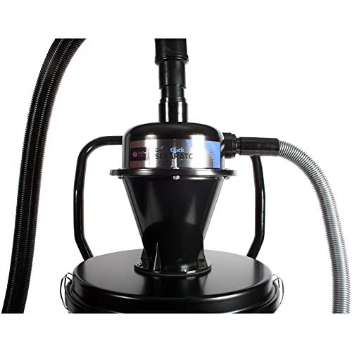 Cen-Tec Systems 96524 Quick Click Dust Collection Separator, w/ 16 Ft Hose Set, Black Cen-Tec Systems