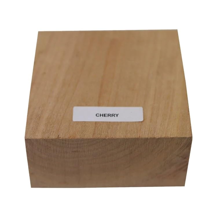 Exotic Wood Zone's Pack of 2, Black Cherry Bowl Blanks 6" x 6" x 2" | Wood Turning Hardwood Blocks | Klin Dried | Free Pencil with Purchase ! Exotic Wood Zone