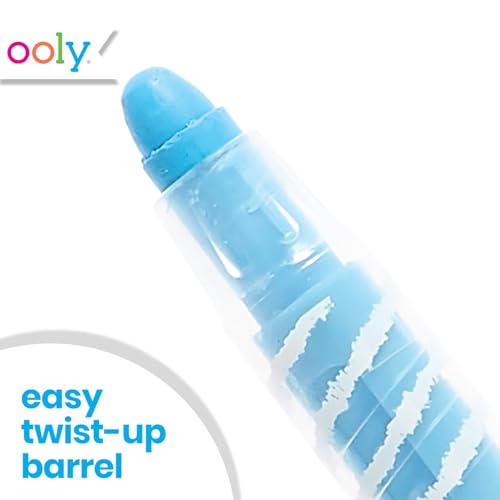 Ooly, Oil Pastel Twisty Stix, No Mess Twist Up Barrel - Set of 12 Ooly