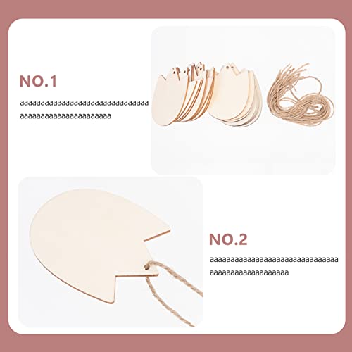 20Pcs Unfinished Wooden Cutouts Tulip Flower Wooden Slices DIY Wooden Embellishment Blank Wood Pieces for DIY Arts Crafts Wedding Decorations VOSAREA