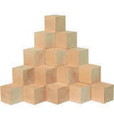 Unfinished Wood Cubes 2-inch, Pack of 6 Large Wooden Cubes for Wood Blocks Crafts and Decor, by Woodpeckers Woodpeckers