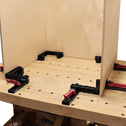 Milescraft 4012 Square Clamp Kit – 90 Degree Right Angle Corner Clamp, Right Angle Adjustable Positioning Square for Woodworking Milescraft