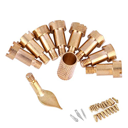 Bits,Wood Burning Tips Only,Wood Burning Tips Only,Walnut Hollow Wood Burning Tips,Walnut Hollow Tips 23Pcs Craft Wood Burning Pen Tips Stencil Soldering Pyrography Working Carving