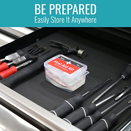 DMI 76-Piece First-Aid Kit, All-Purpose Use for Minor Cuts and Scrapes, Durable Water-Resistant Case, Convenient and Portable, FSA & HSA Eligible DMI