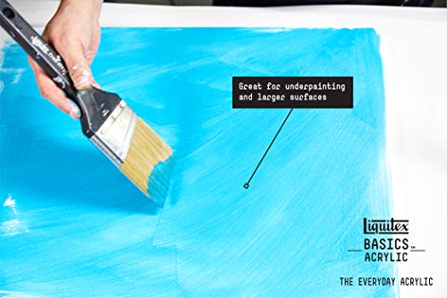 Liquitex BASICS Acrylic Paint, 250ml Tube, Titanium White, 8.45 Fl Oz (Pack of 1) Liquitex