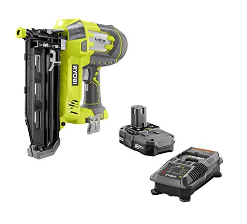 Ryobi 18V One+ Airstrike 16-Gauge 3/4"-2-1/2" Cordless Finish Nailer P325 - Battery & Charger Included - WoodArtSupply