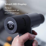 HOTO Cordless Brushless Drill 12V, LED Display Screen, 30 Precision Gears, 2 Working Modes, 2000mAh Battery, 266 In-lbs (30N·m) Torque, 3/8 Inch HOTO